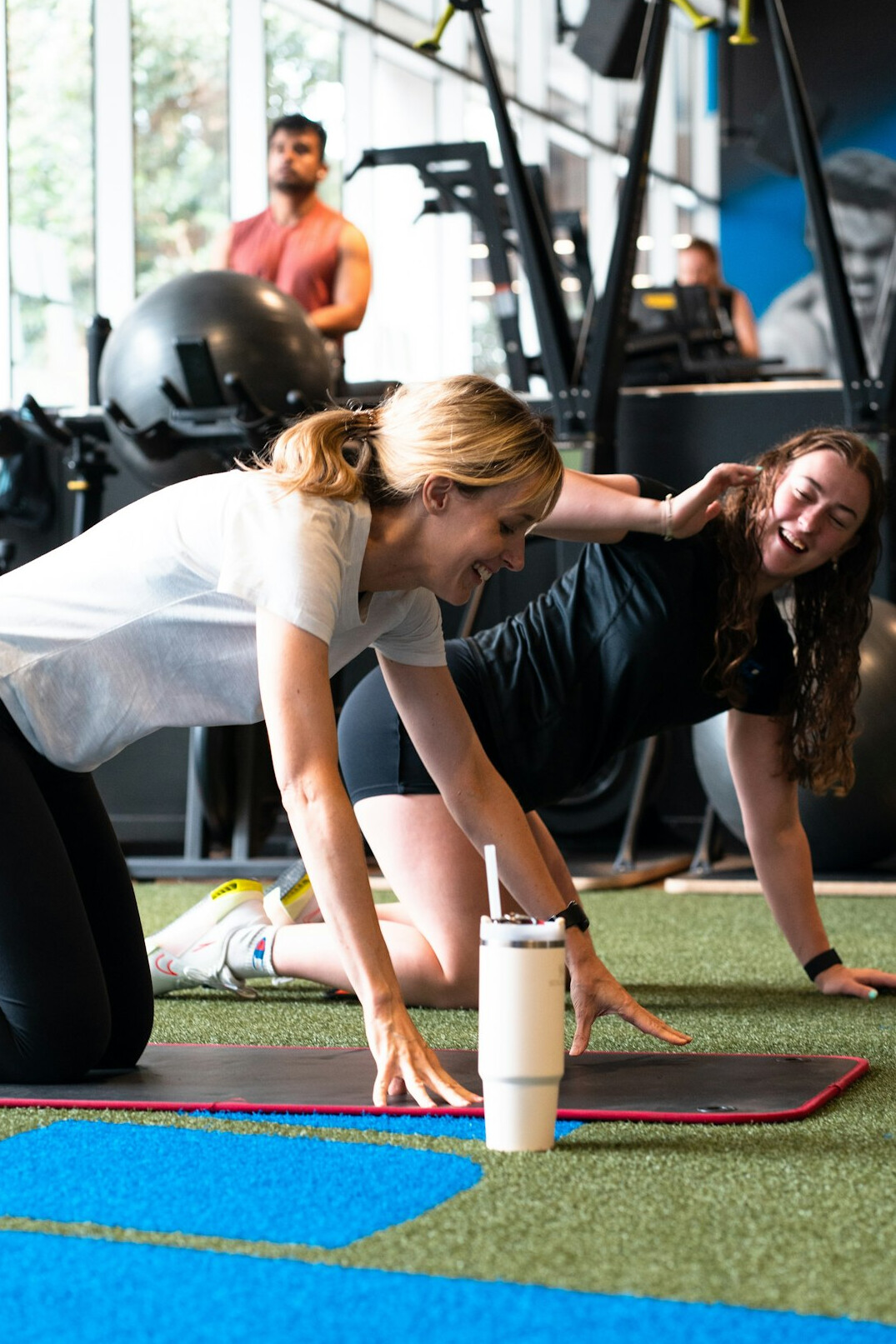 corporate team fitness session