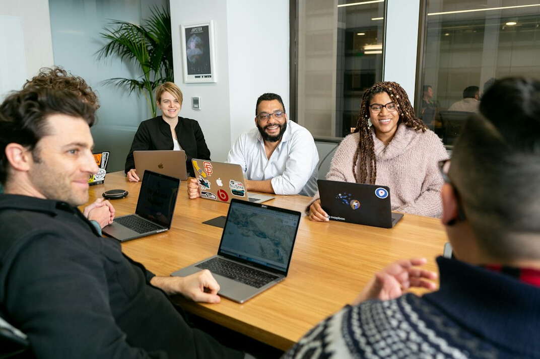 healthy employees at work