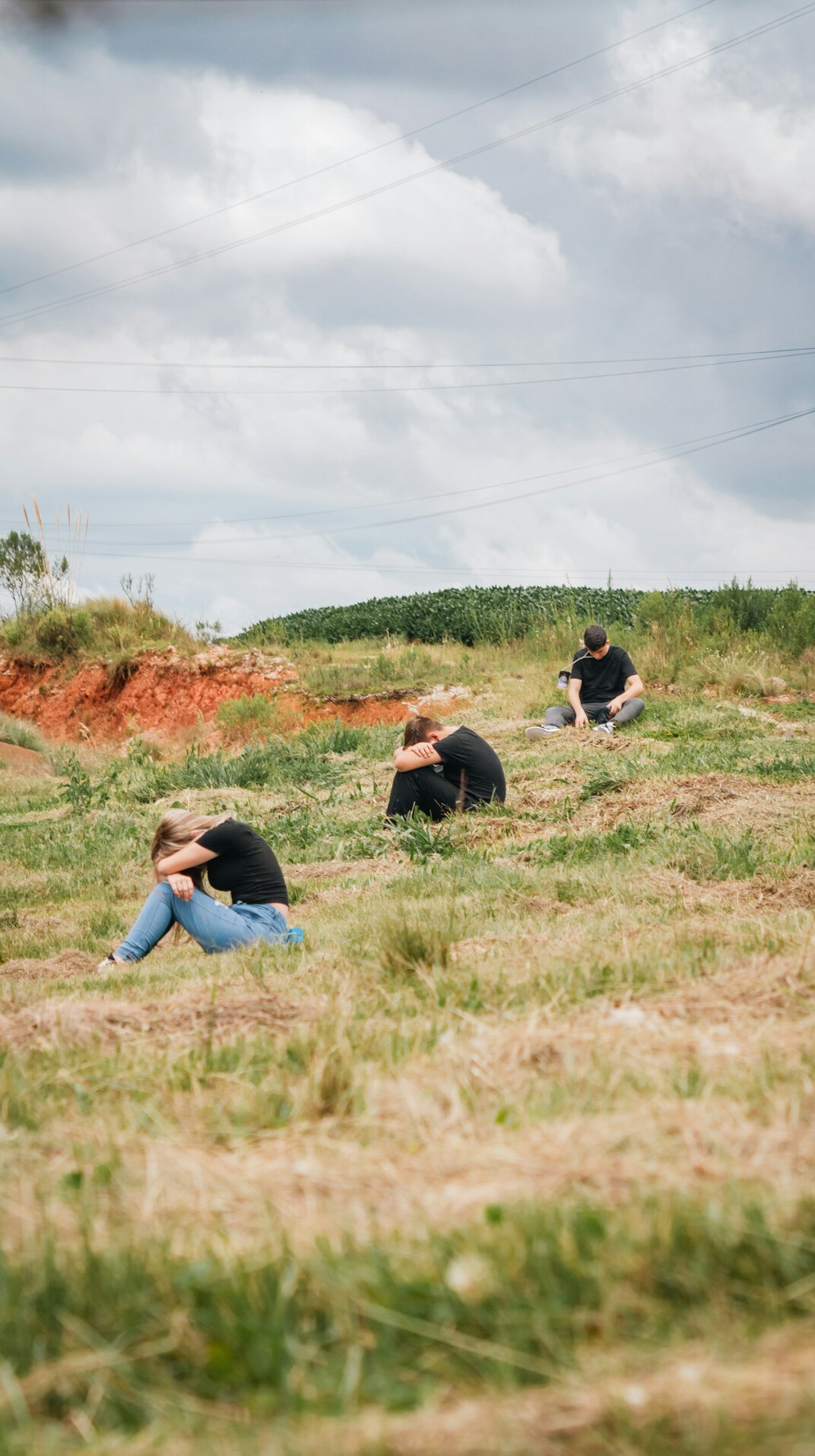 group doing office stretches
